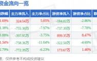 股票行情快报:氯碱化工(600618)9月24日主力资金净买入324.54万元