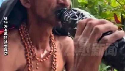 印度男子称33年“每日喝机油为食”,将幸存归功于神的信仰