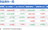 股票行情快报:盛和资源(600392)10月21日主力资金净买入6304.85万元
