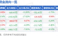 股票行情快报:氯碱化工(600618)8月1日主力资金净卖出645.63万元